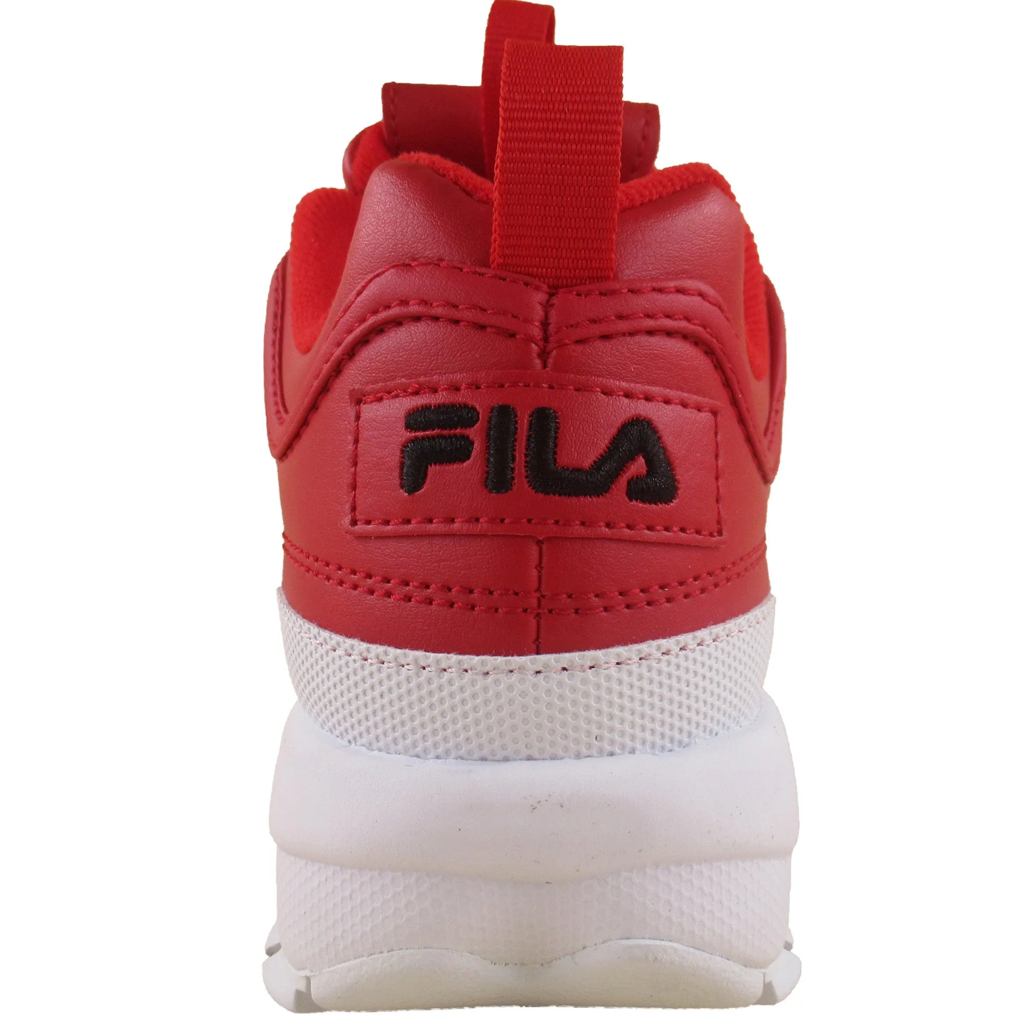 Fila Kids Red Disruptor 2 Premium Grade-School Lifestyle Casual Shoes