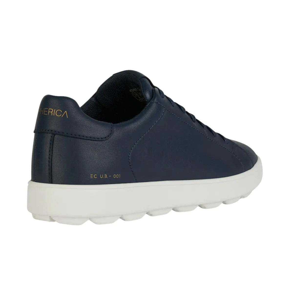 Geox Men's Spherica Ecub-1 Navy/White Leather