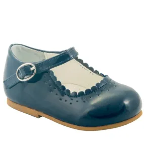 Girls Emma Navy Patent Shoes