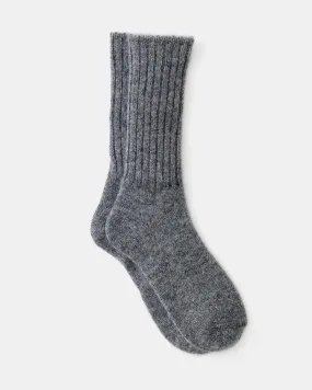 Gray Mohair Socks