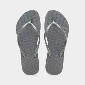 Havaianas Womens Slim Steel Thongs Grey _ 180106 _ Grey