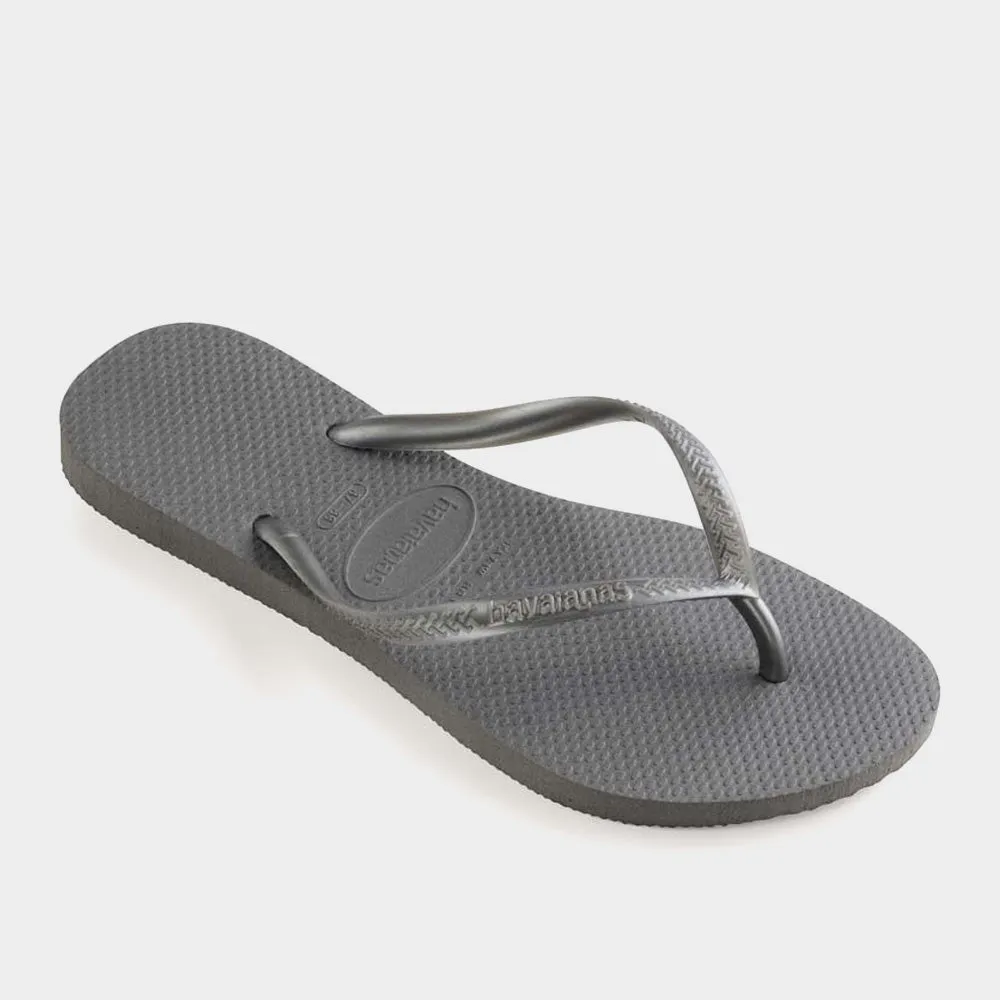 Havaianas Womens Slim Steel Thongs Grey _ 180106 _ Grey