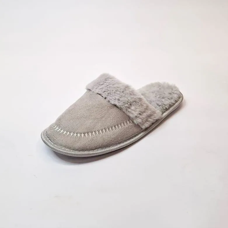 Jumbo Grey slip on slipper