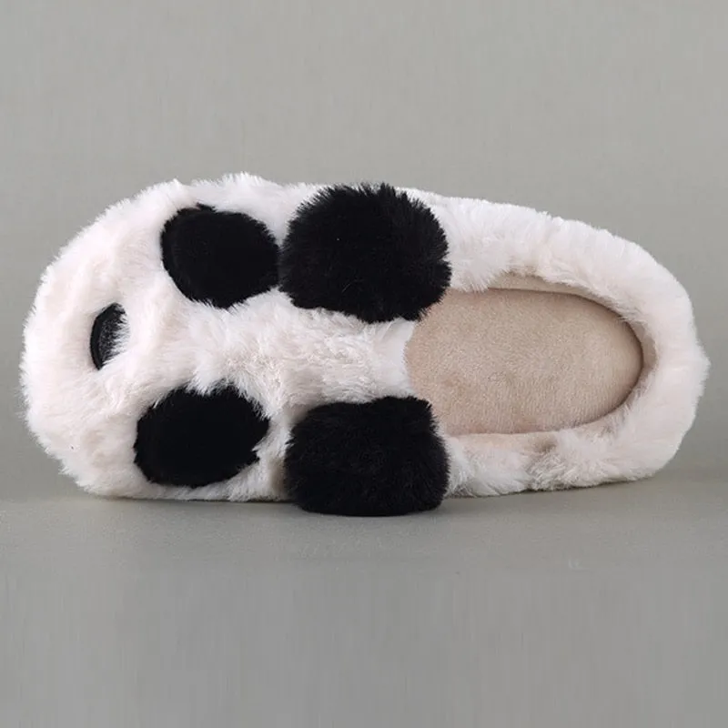 Kawaii Fluffy Panda Slippers