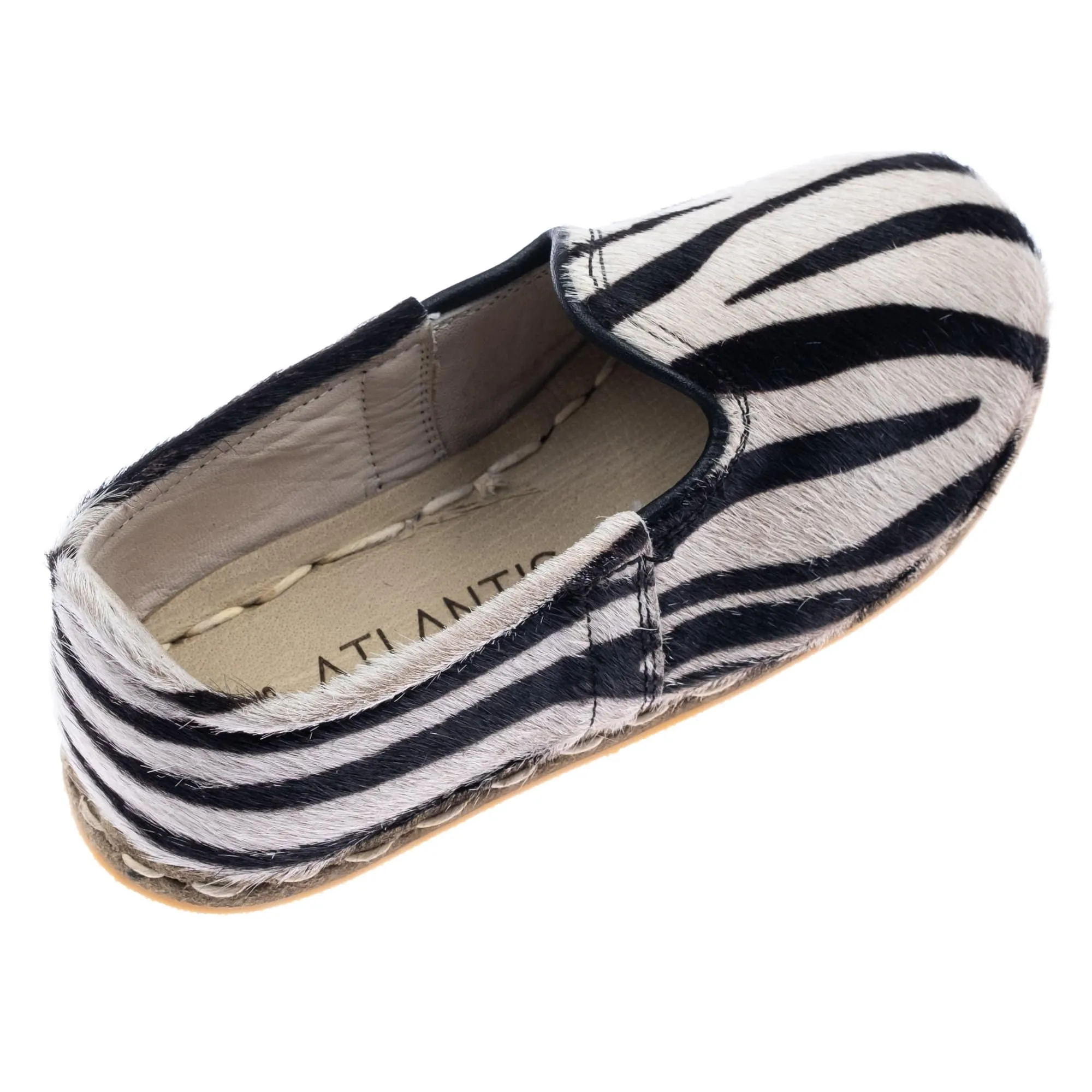 Kids Zebra Leather Shoes