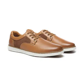 Lace Up Sheepskin Casual Men Shoes Daniel