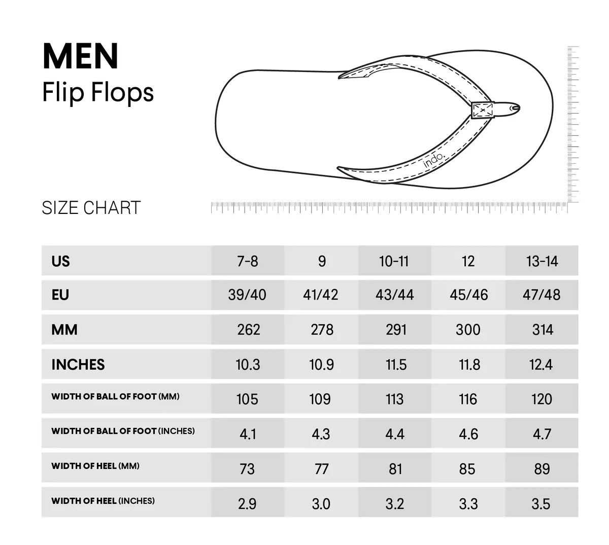 Men’s Flip Flops - Shore/Shore Light