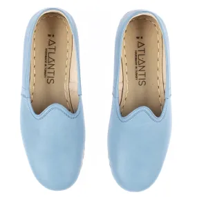 Men's Sky Blue Slip On Shoes