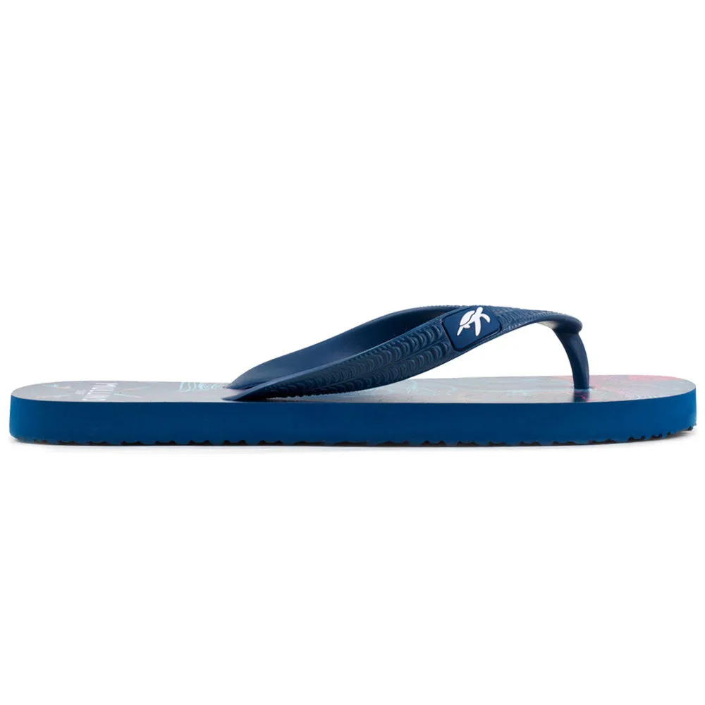 Mullins Adults Luxury Flip Flops in Lotus Blue