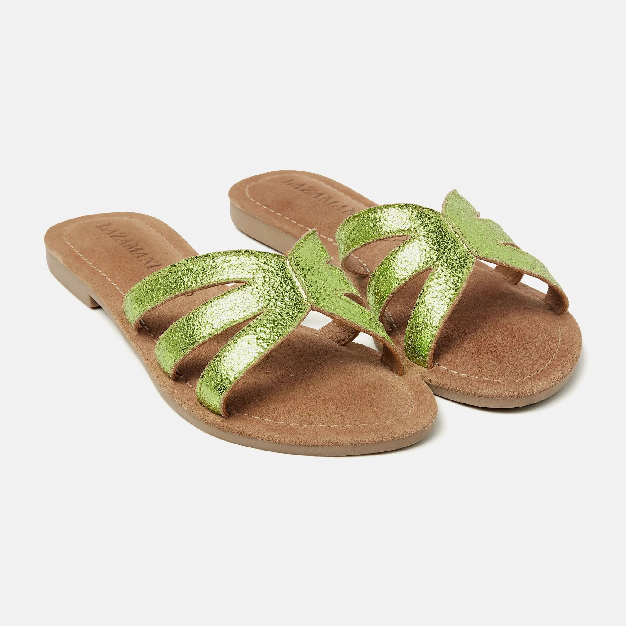 Nina Leren Dames Slippers Green