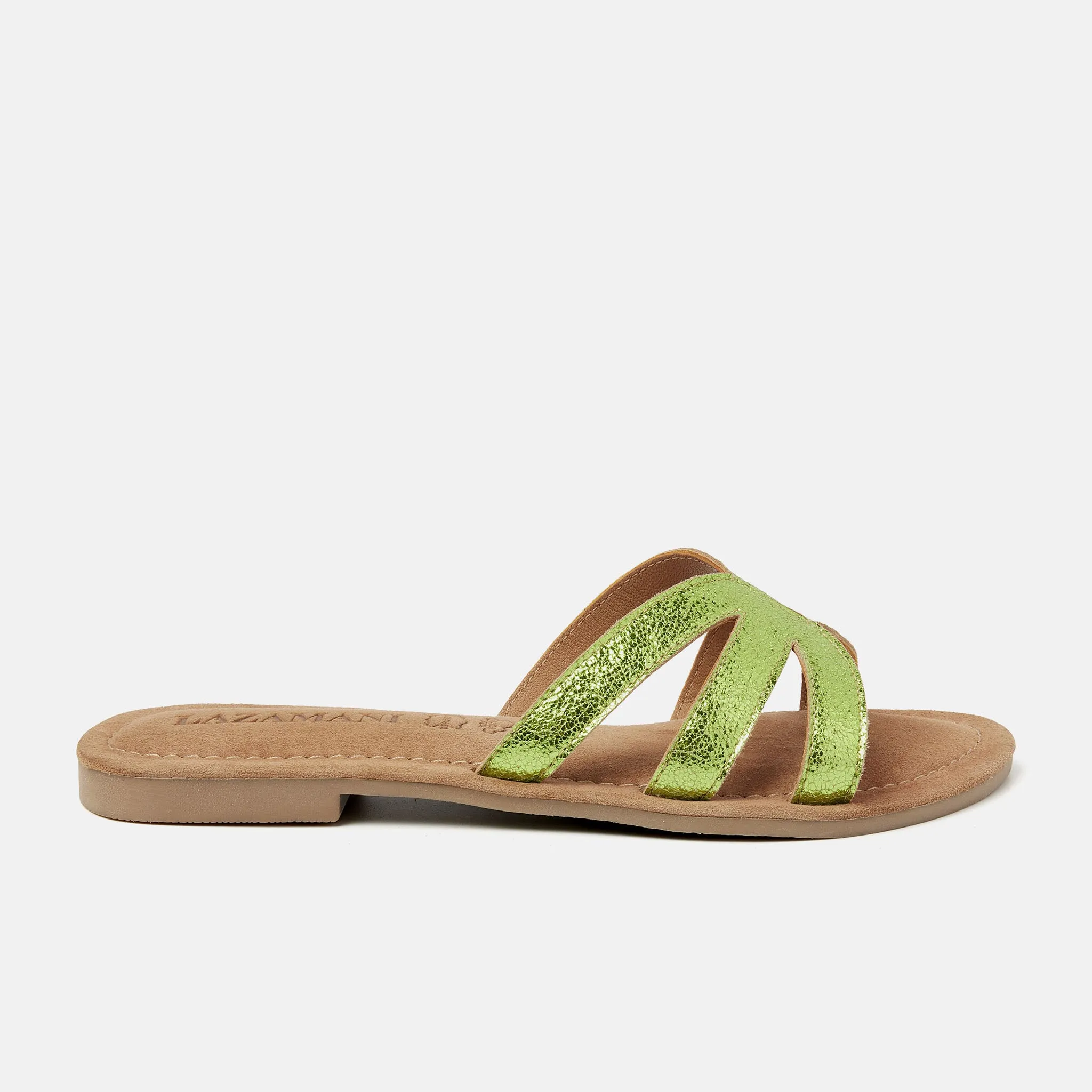 Nina Leren Dames Slippers Green