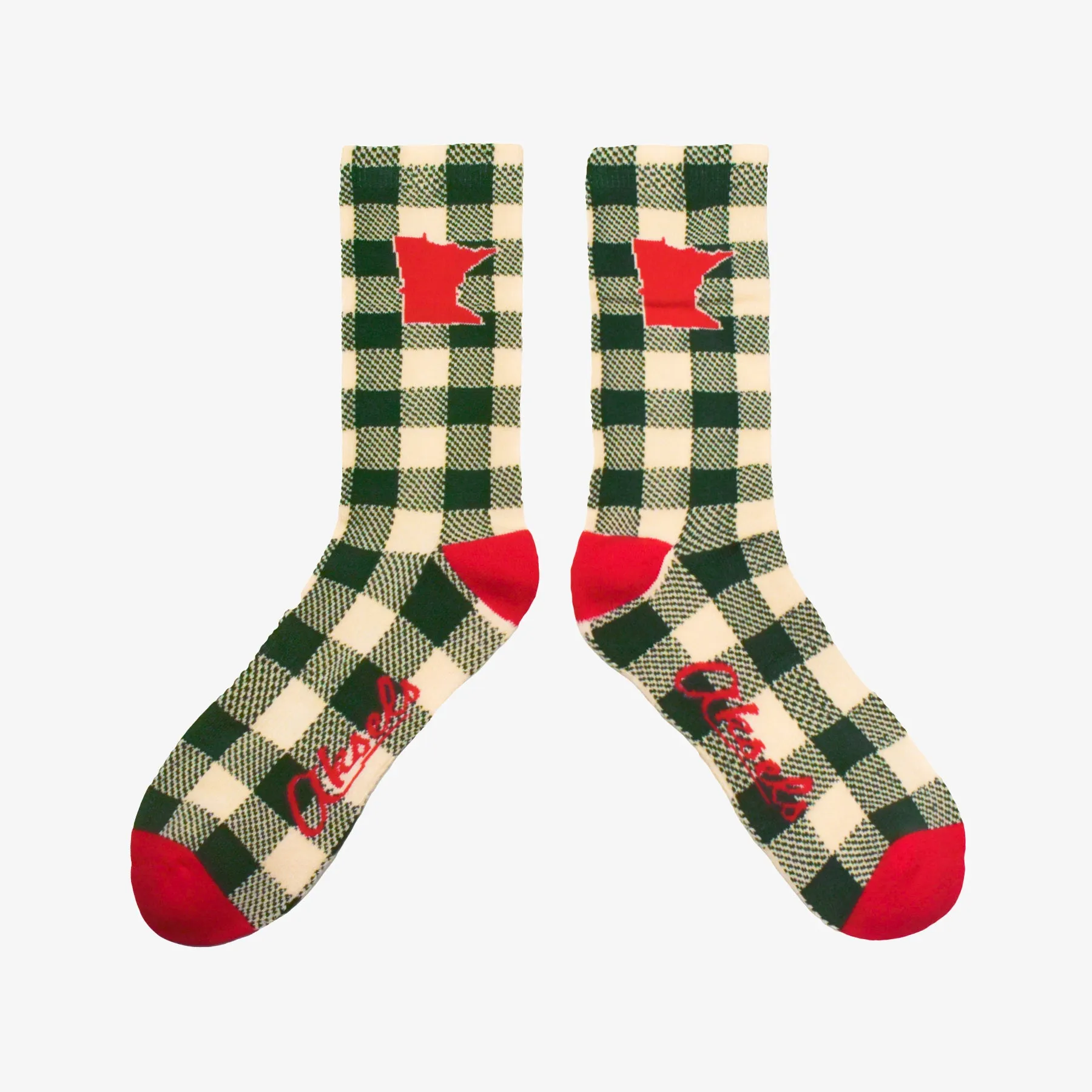 Plaid Perfection Minnesota Men's & Women's Crew Socks