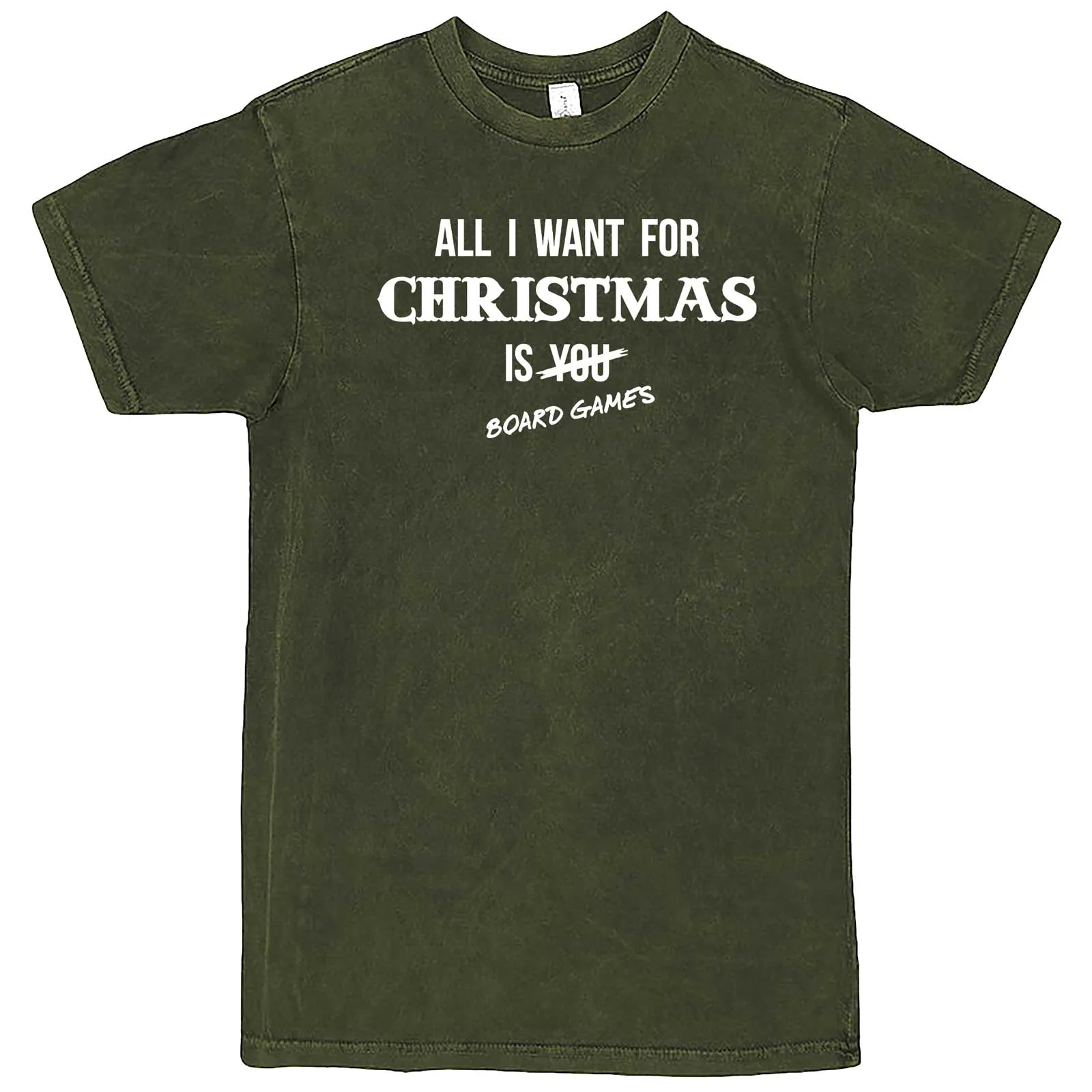 "All I Want for Christmas is Board Games" men's t-shirt