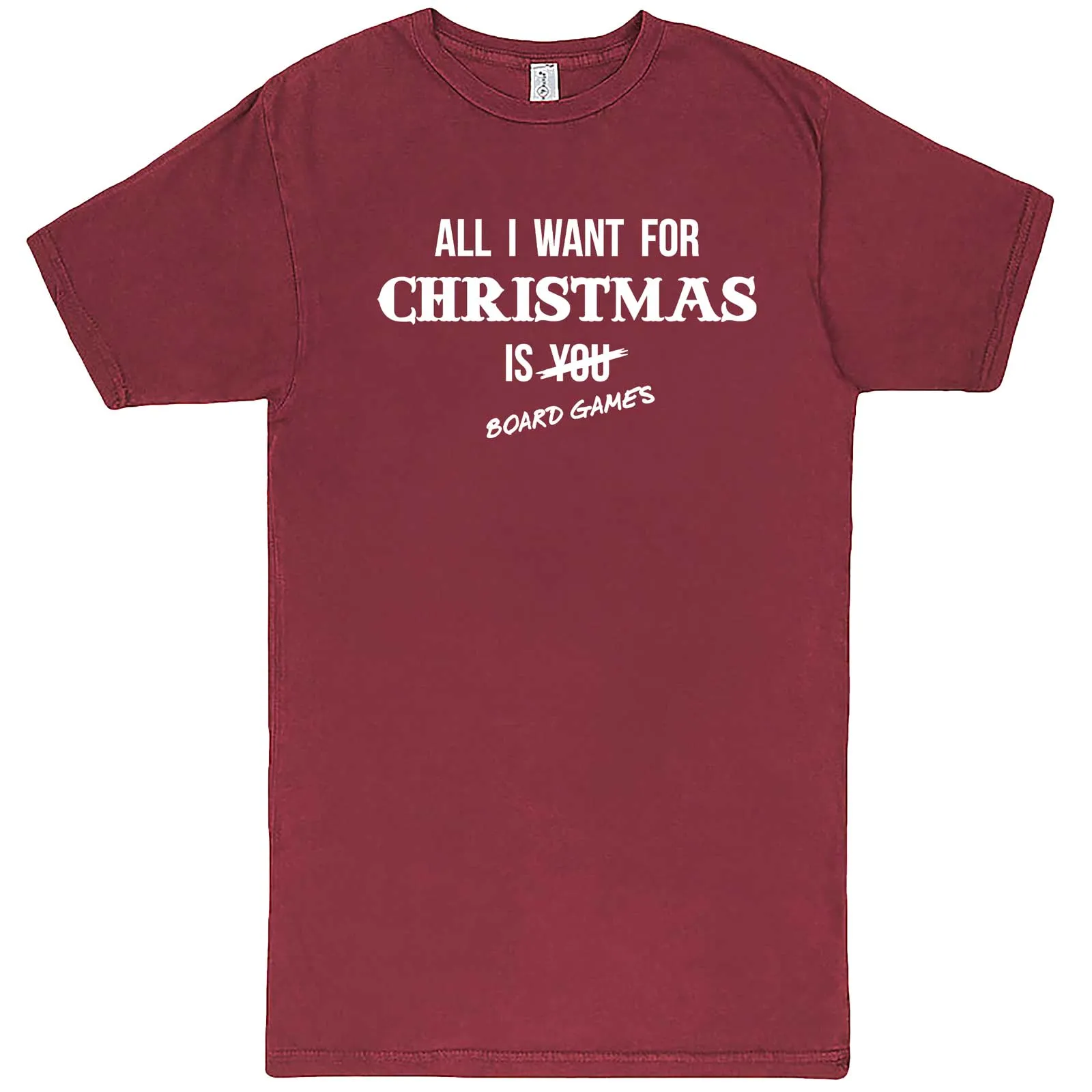 "All I Want for Christmas is Board Games" men's t-shirt