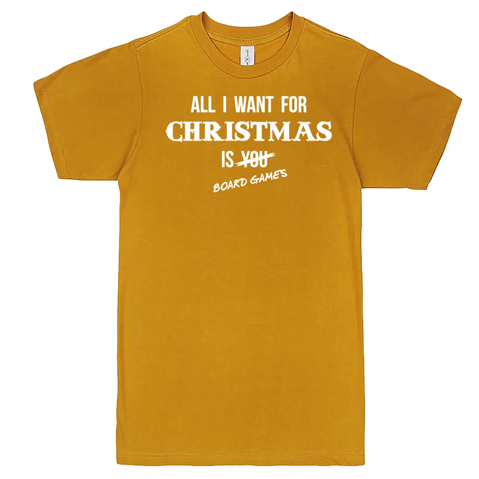 "All I Want for Christmas is Board Games" men's t-shirt