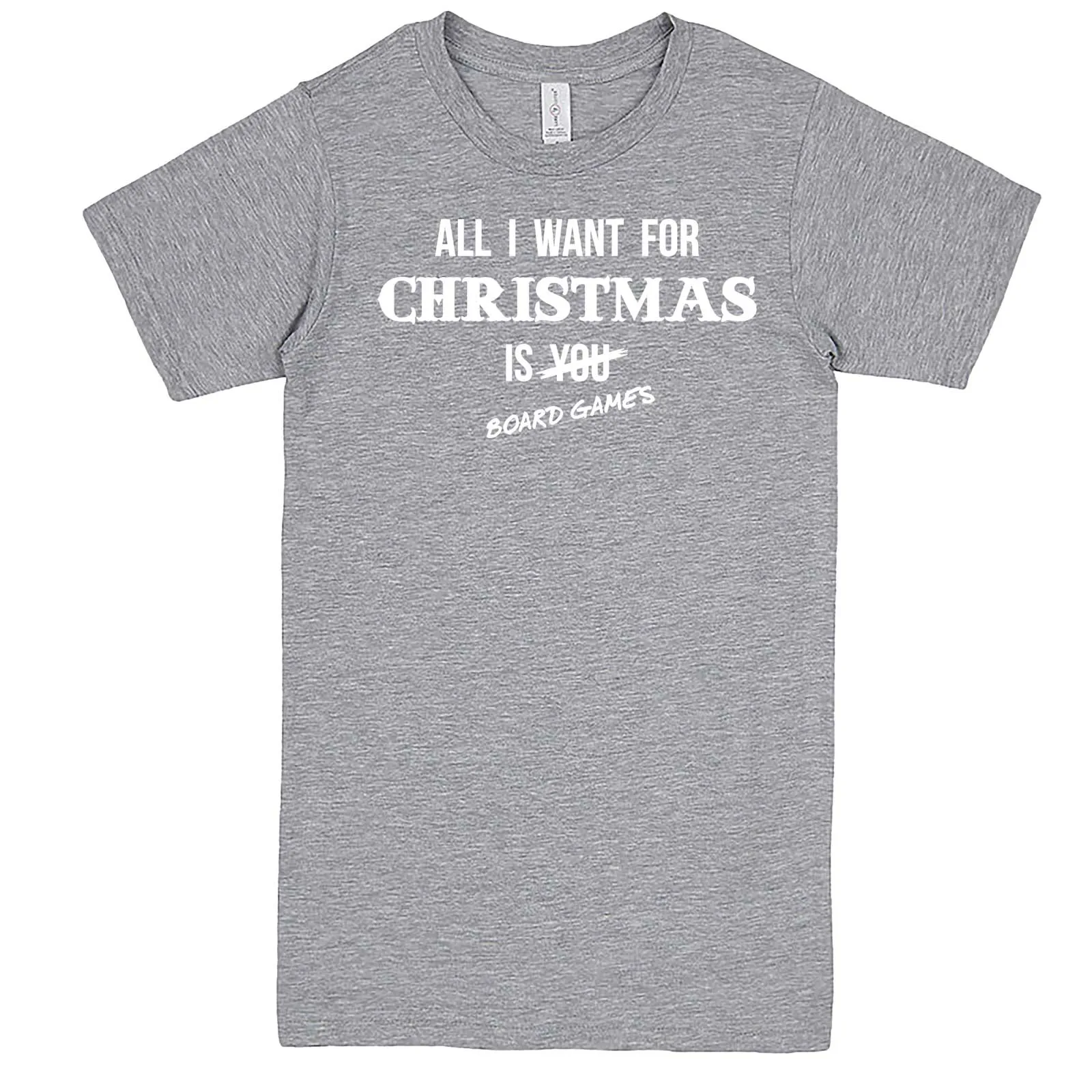 "All I Want for Christmas is Board Games" men's t-shirt