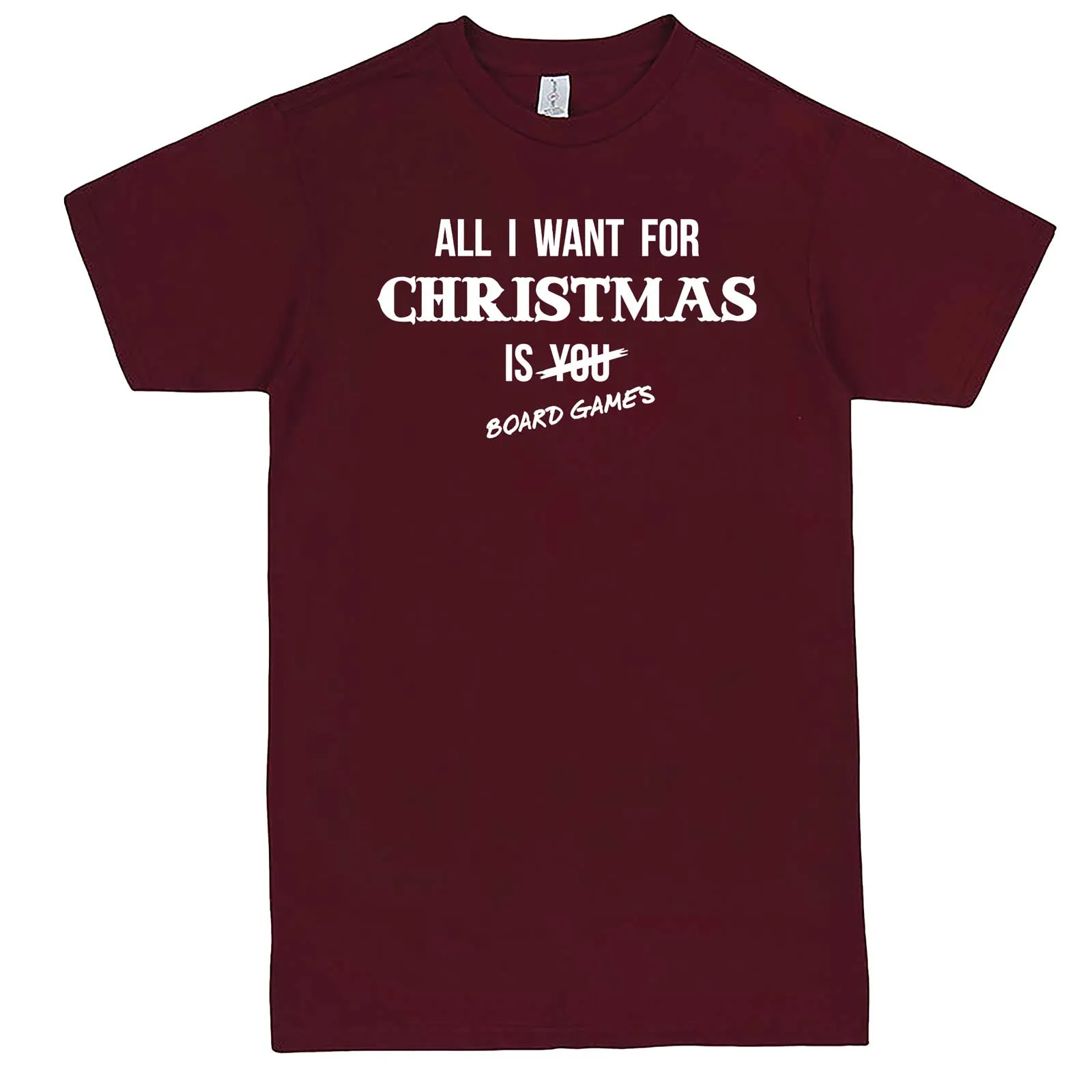 "All I Want for Christmas is Board Games" men's t-shirt