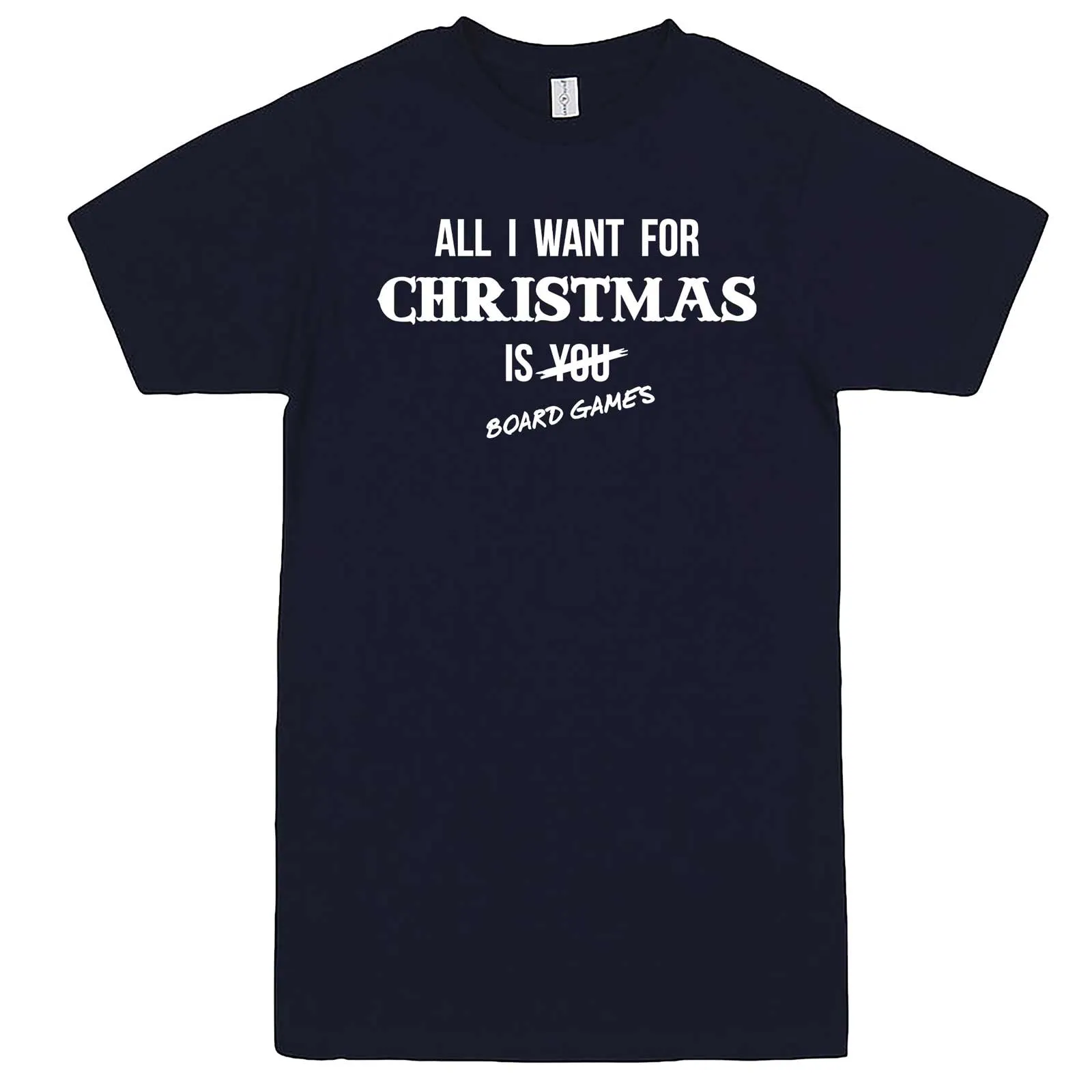 "All I Want for Christmas is Board Games" men's t-shirt