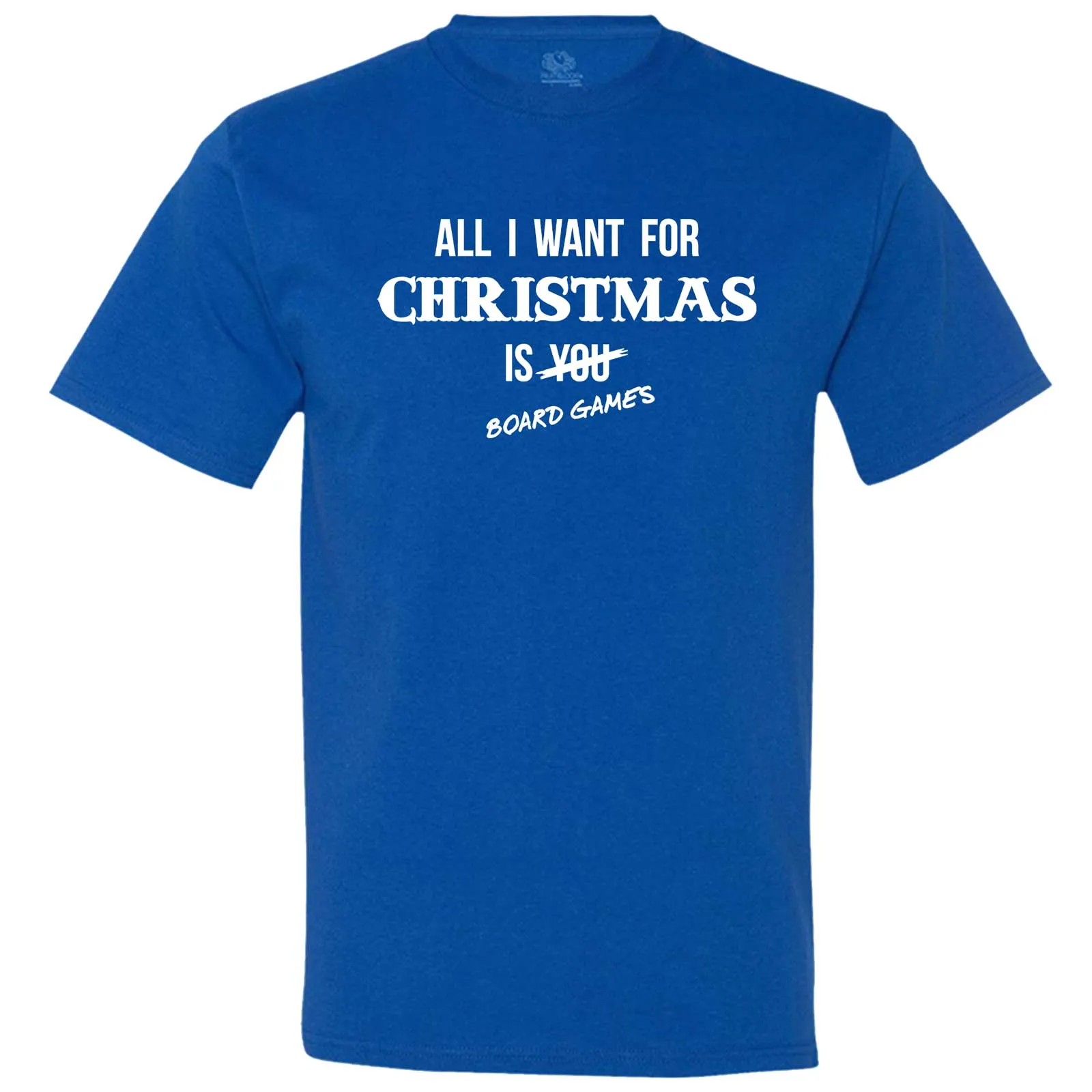 "All I Want for Christmas is Board Games" men's t-shirt