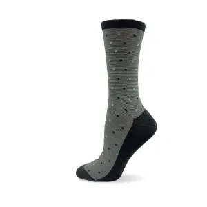 "Dotted Lines" Bamboo Socks by Point Zero-Medium