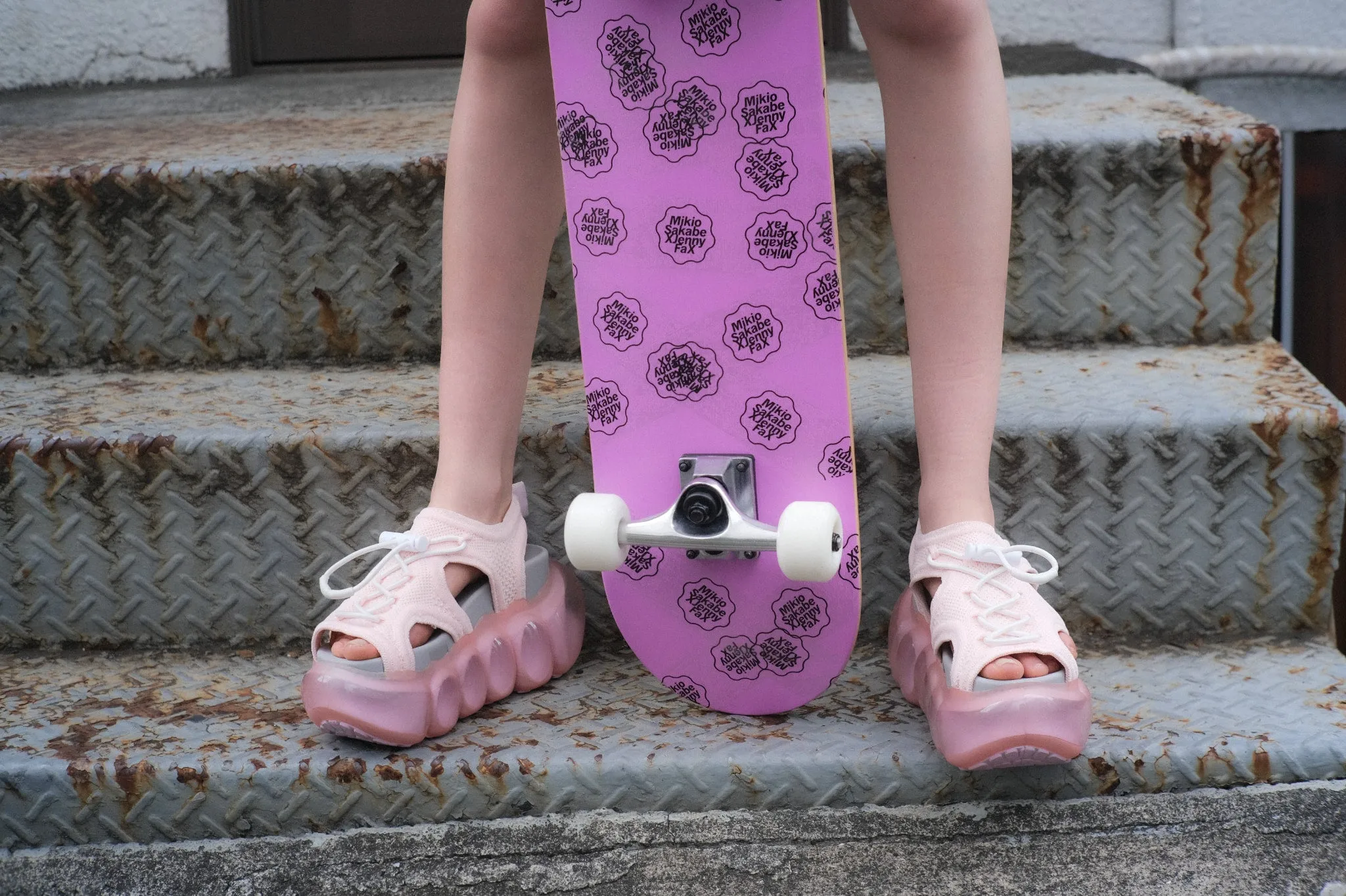 "Jewelry" Bubble Sandal / L.Pink