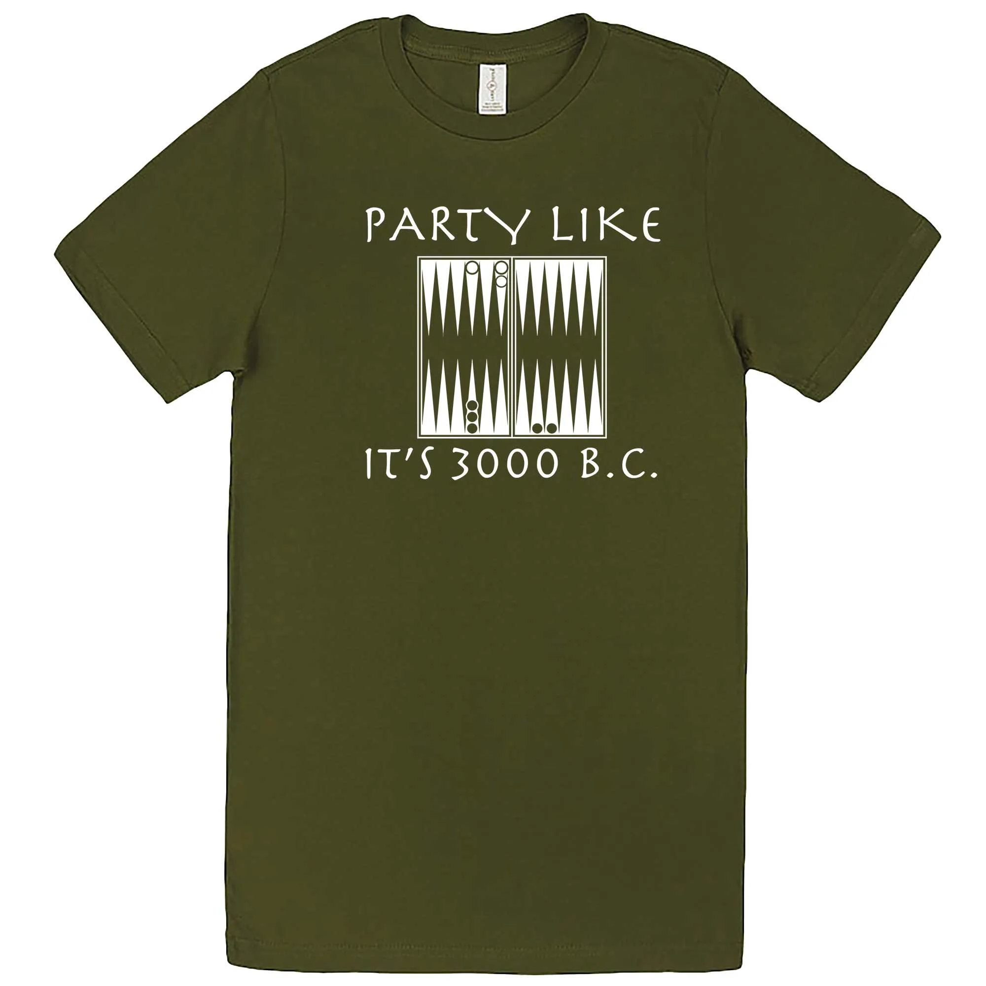 "Party Like It's 3000 B.C. - Backgammon" men's t-shirt