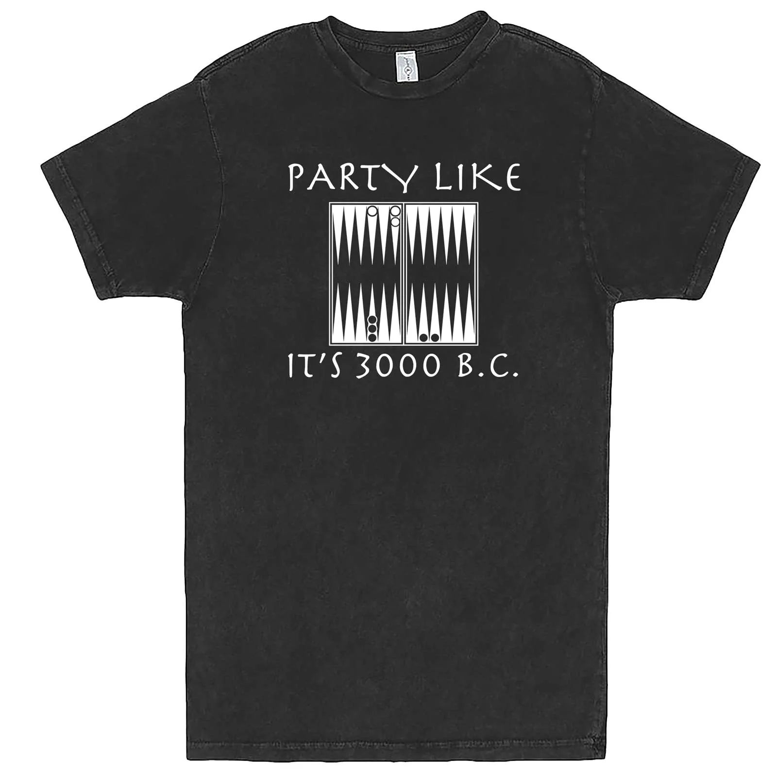 "Party Like It's 3000 B.C. - Backgammon" men's t-shirt