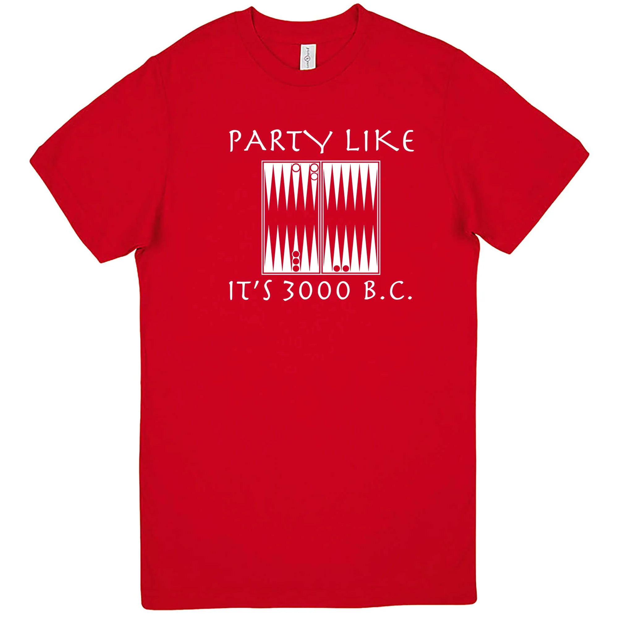 "Party Like It's 3000 B.C. - Backgammon" men's t-shirt