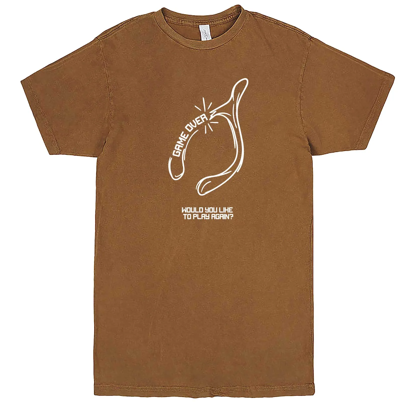 "Thanksgiving Wishbone Game Over, Would You Like to Play Again" men's t-shirt