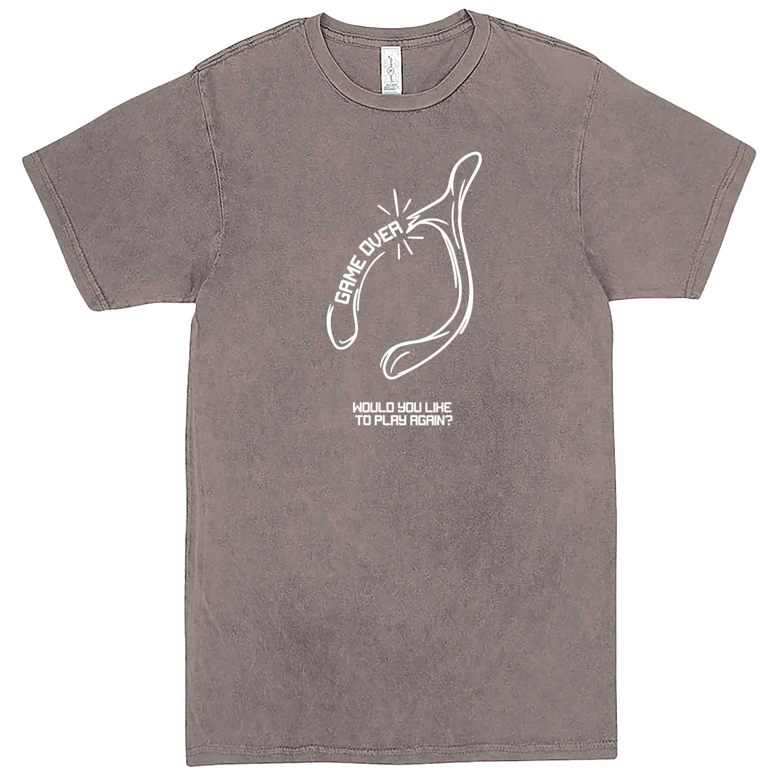 "Thanksgiving Wishbone Game Over, Would You Like to Play Again" men's t-shirt