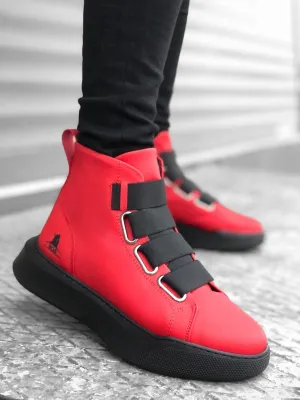 Red Mid Top Sneaker BA0142