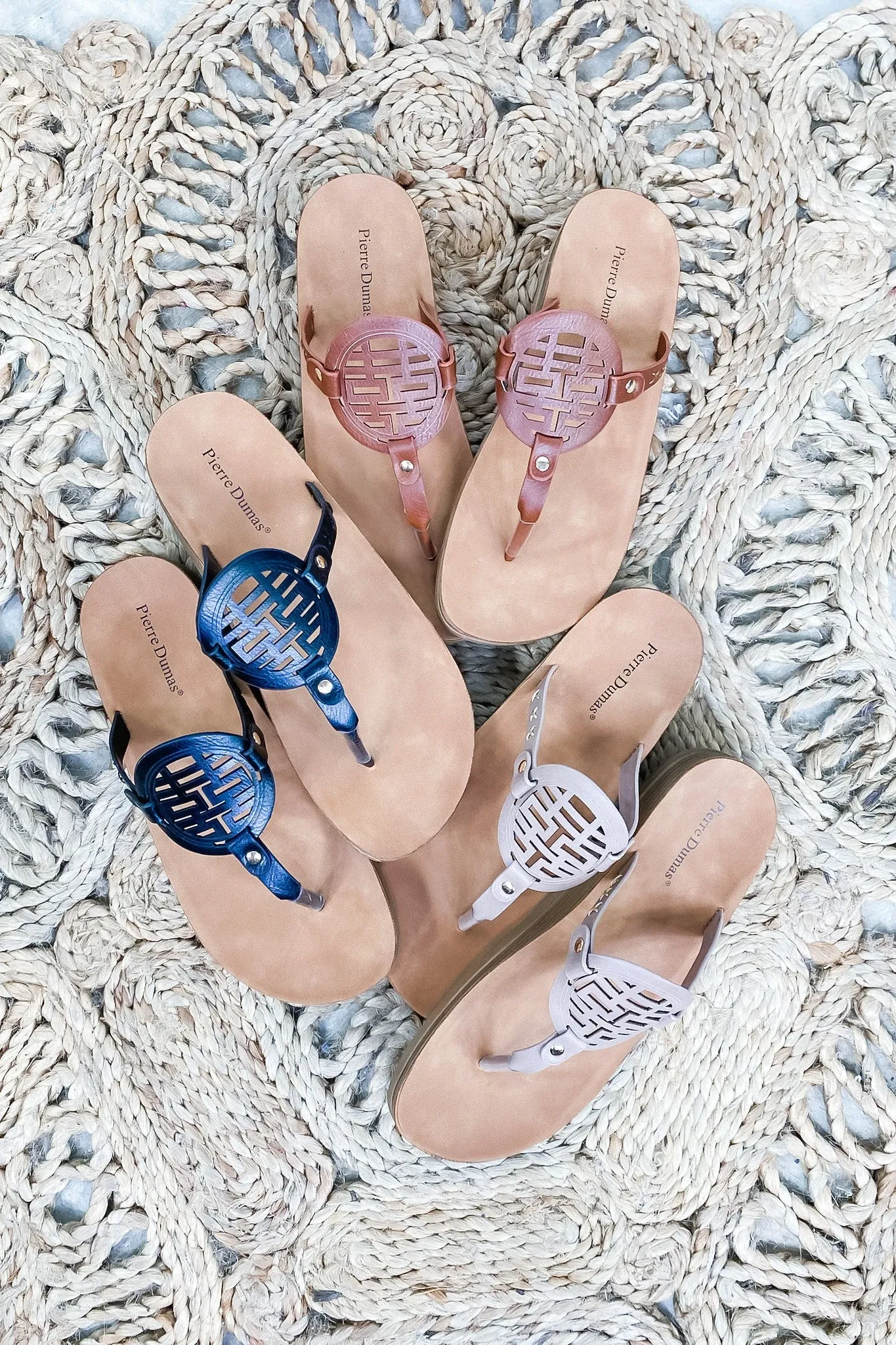 Sitting By The Sandbar- {Black, Brown & Taupe} Thick Soled Sandals w/ Leather Detail