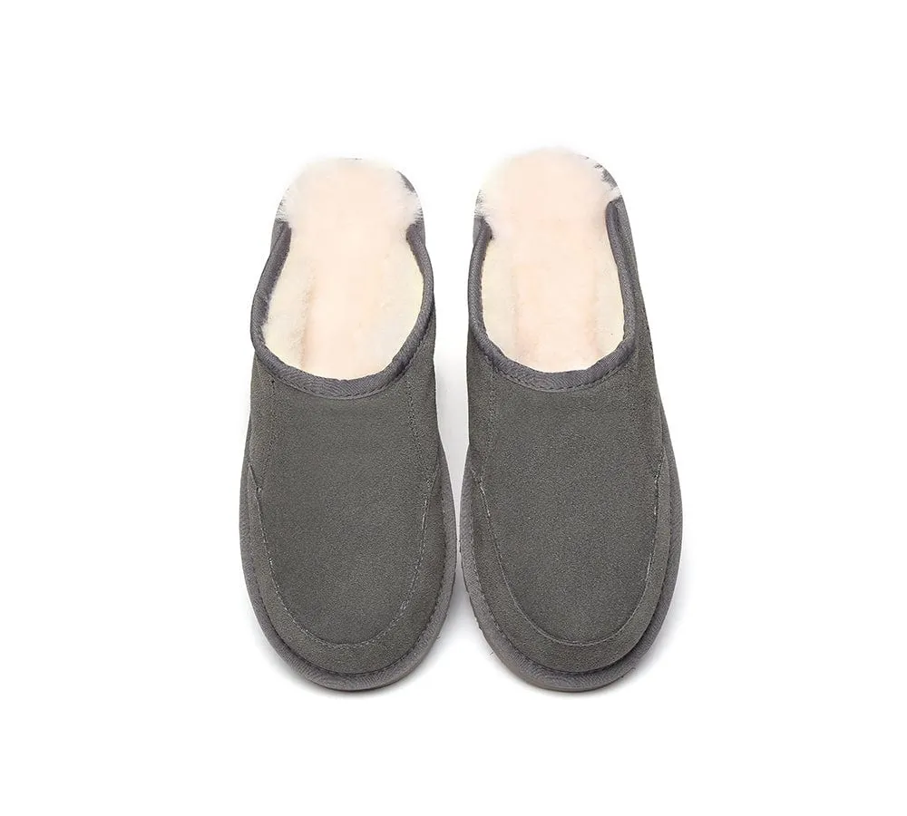 Slippers Australian Genuine Sheepskin Mens Bred Scuffs