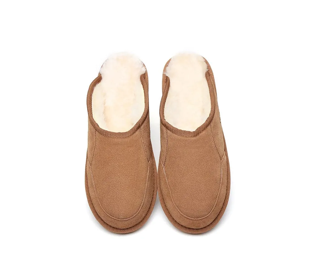 Slippers Australian Genuine Sheepskin Mens Bred Scuffs