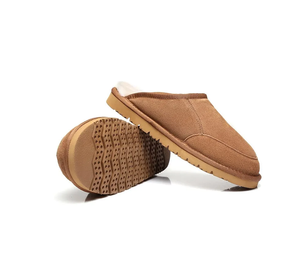 Slippers Australian Genuine Sheepskin Mens Bred Scuffs