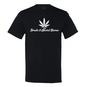 Smoke & Board Games Men's Or Women's Black Shirt