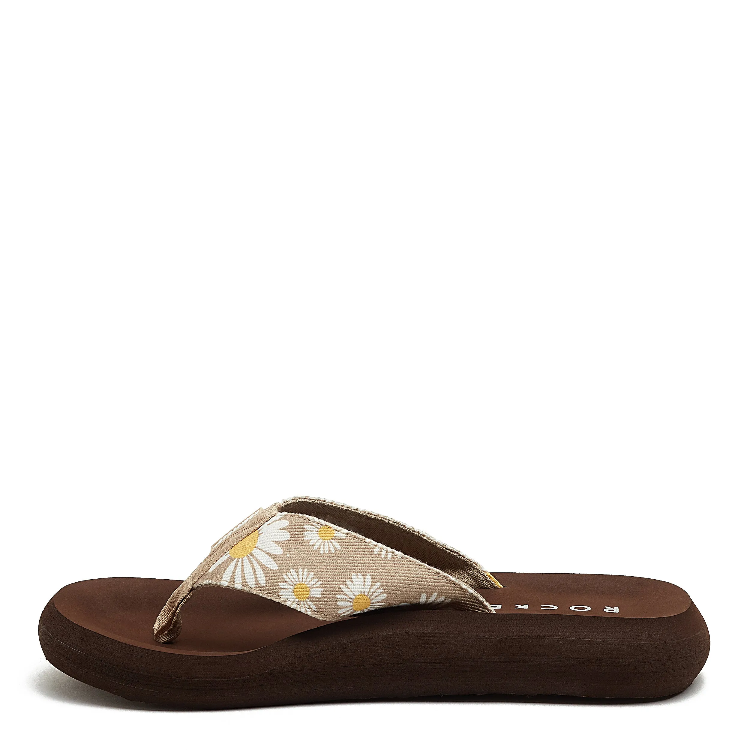 Spotlight Brown Daisy Flip-Flops