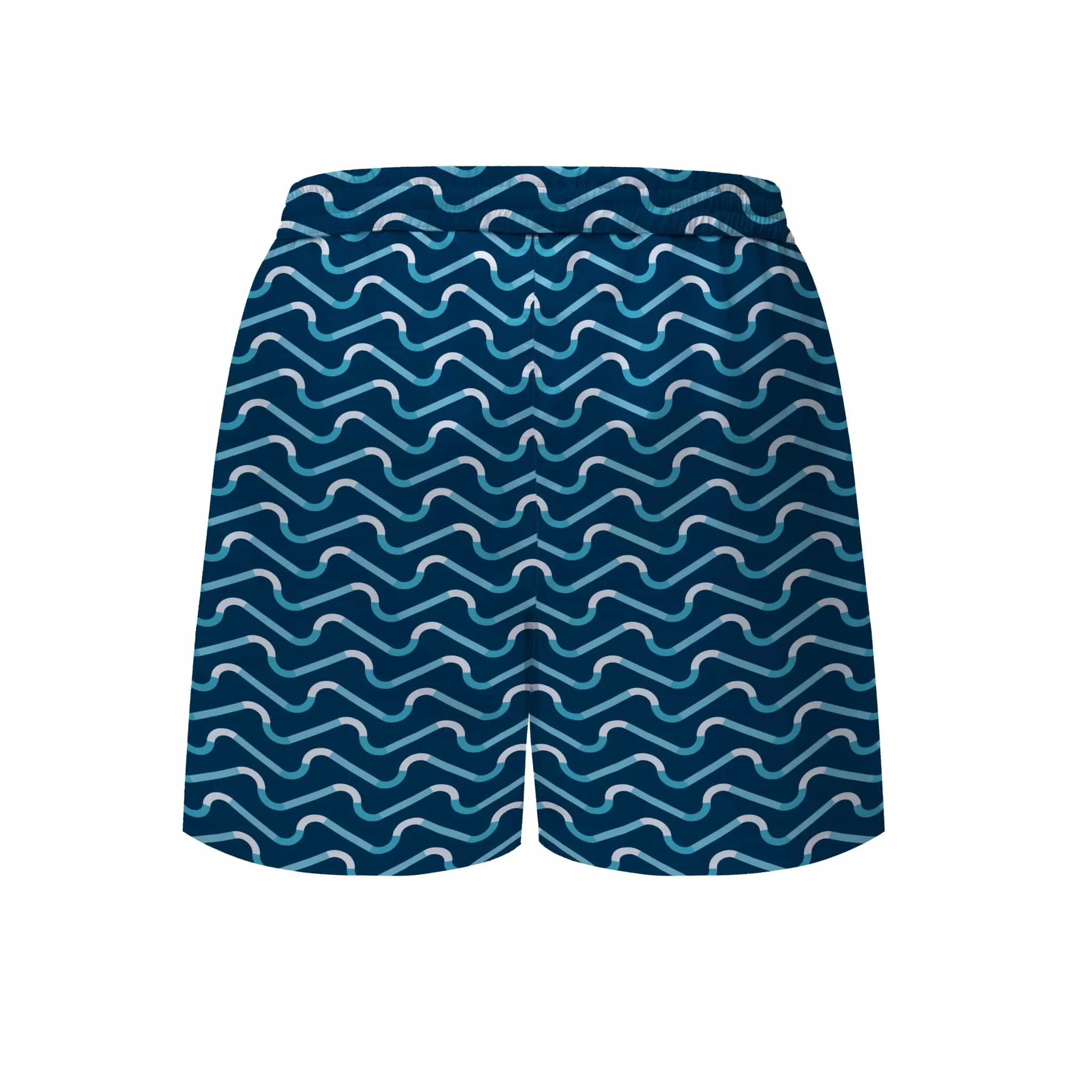 Teen Boys Navy Wave Set Board Shorts