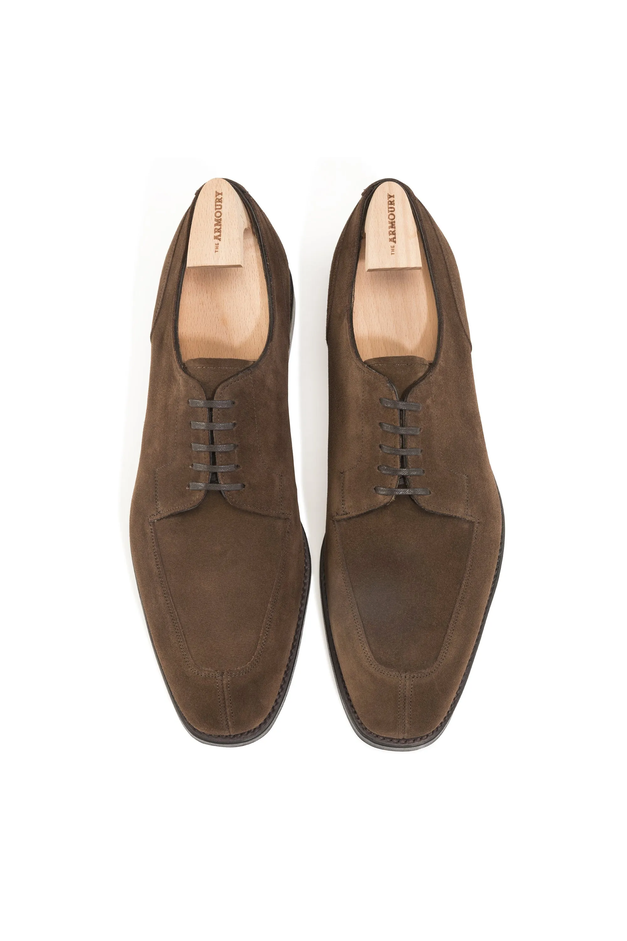 The Armoury Hajime Jubilee Brown Suede U-Tip Shoes *factory seconds*