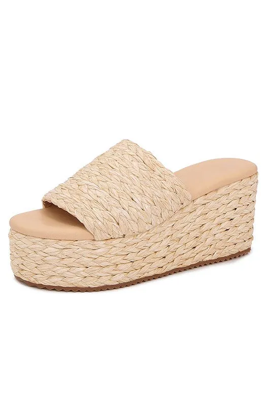 Tiffany Platform Sandal - Natural