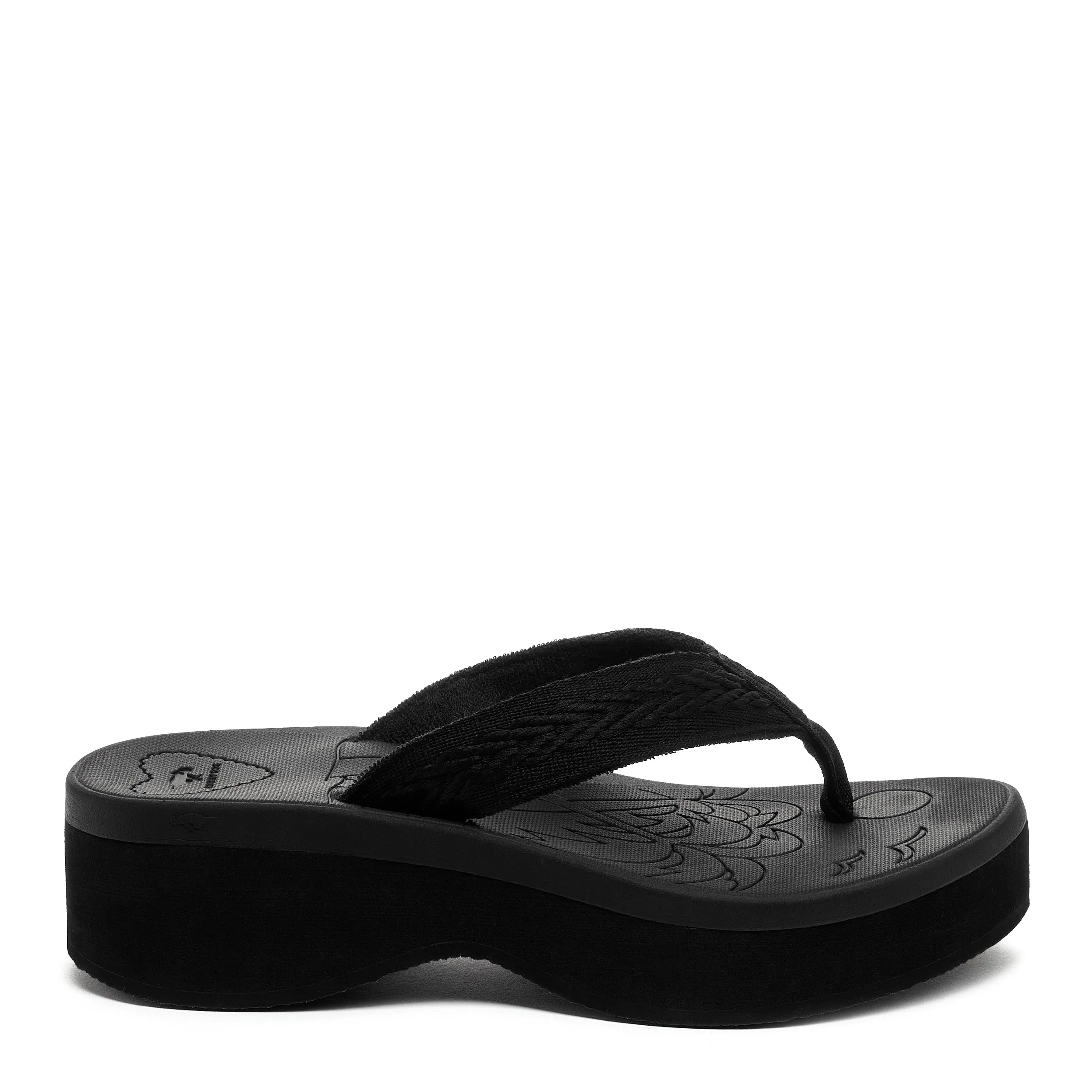 Tizzy Black Platform Flip Flop