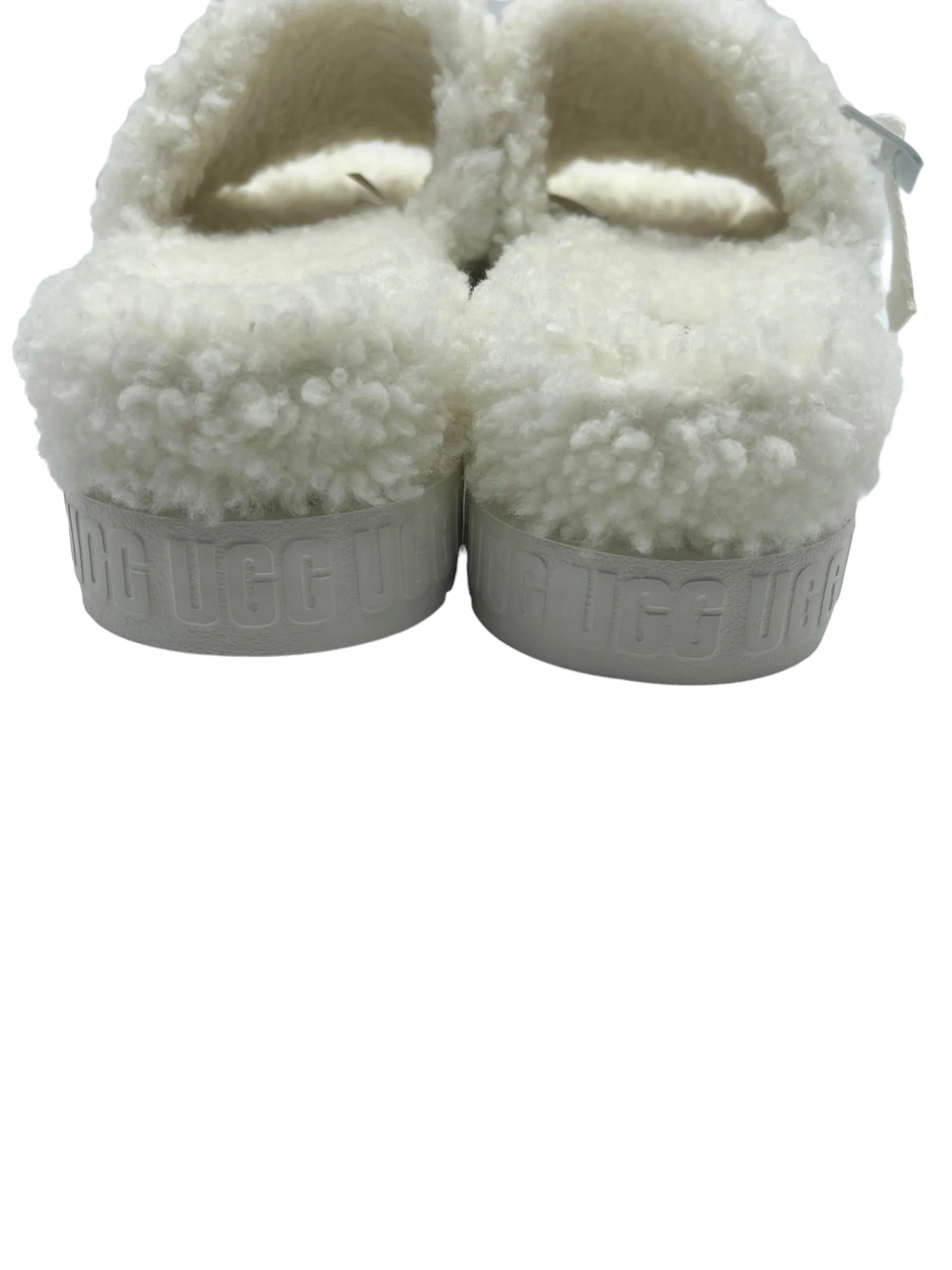 UGG Cream Shearling Fluffita Size 9 Slides