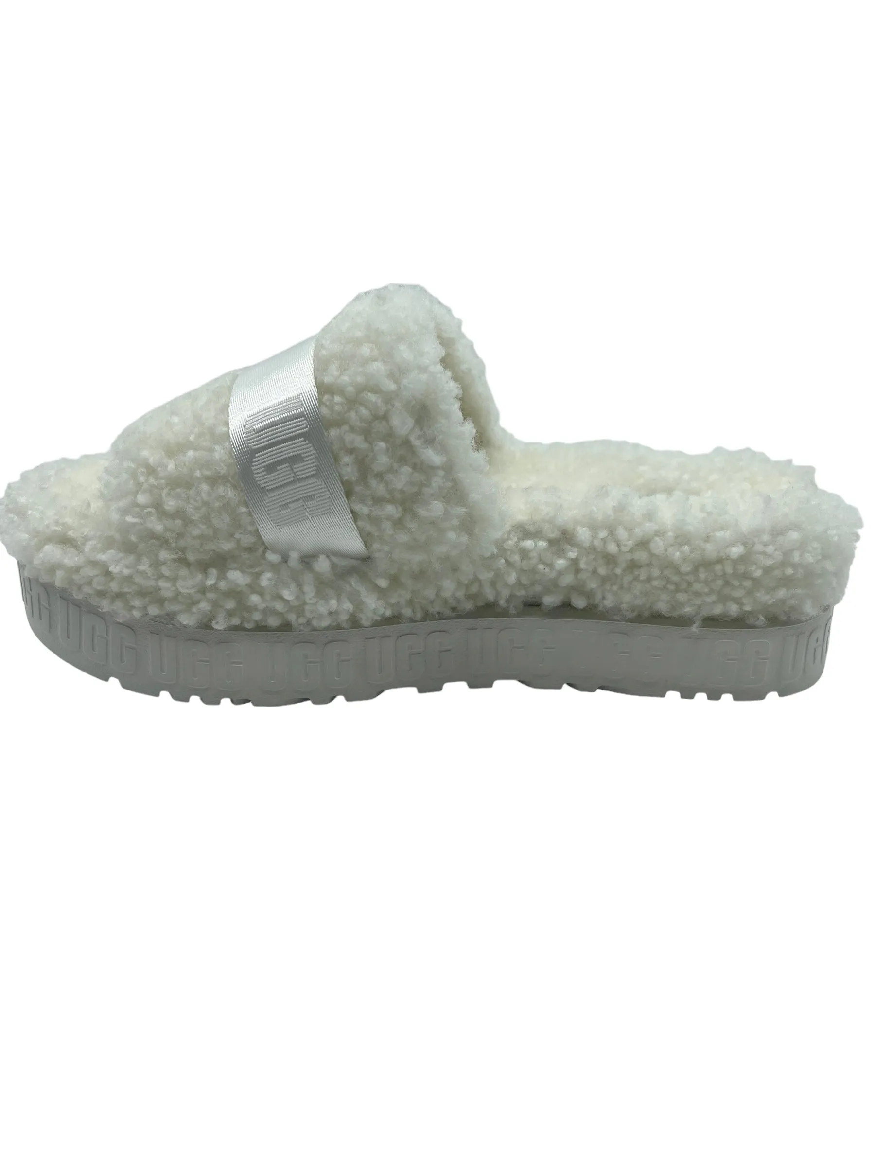 UGG Cream Shearling Fluffita Size 9 Slides