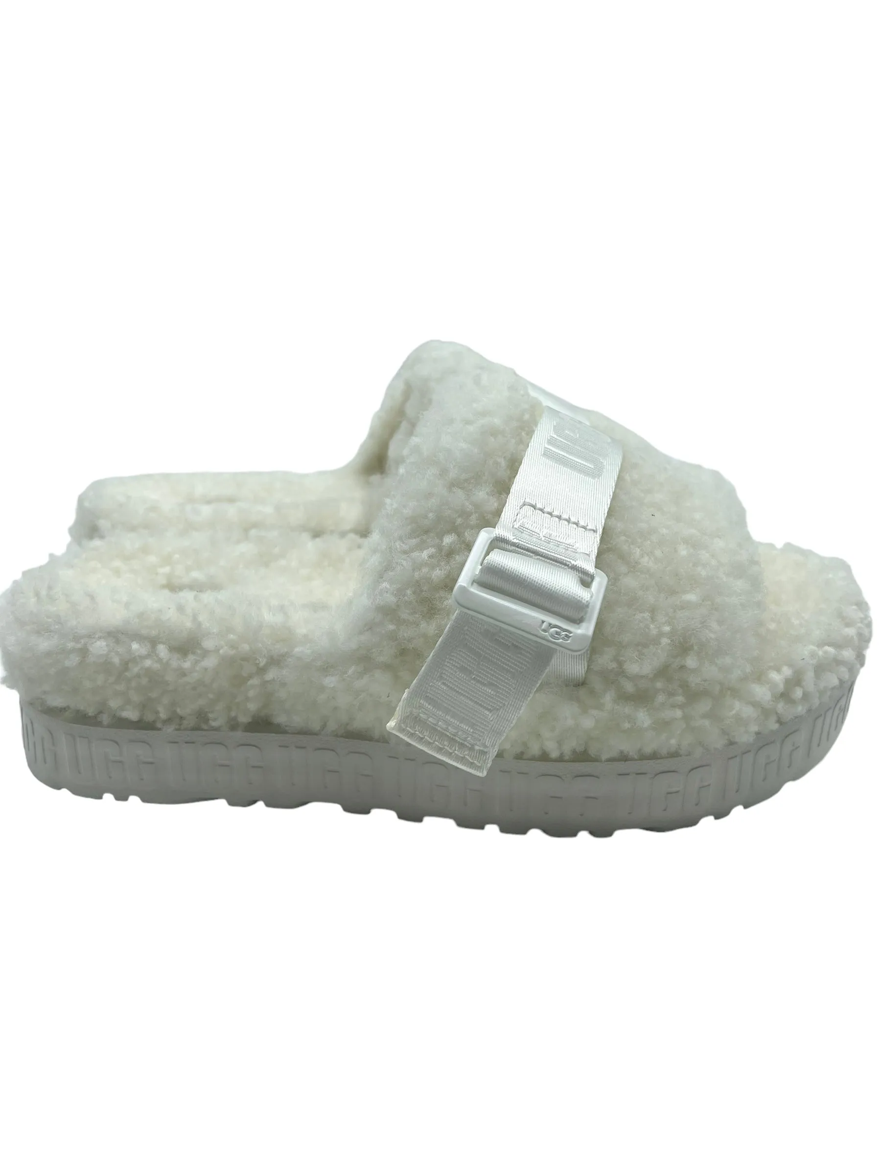 UGG Cream Shearling Fluffita Size 9 Slides