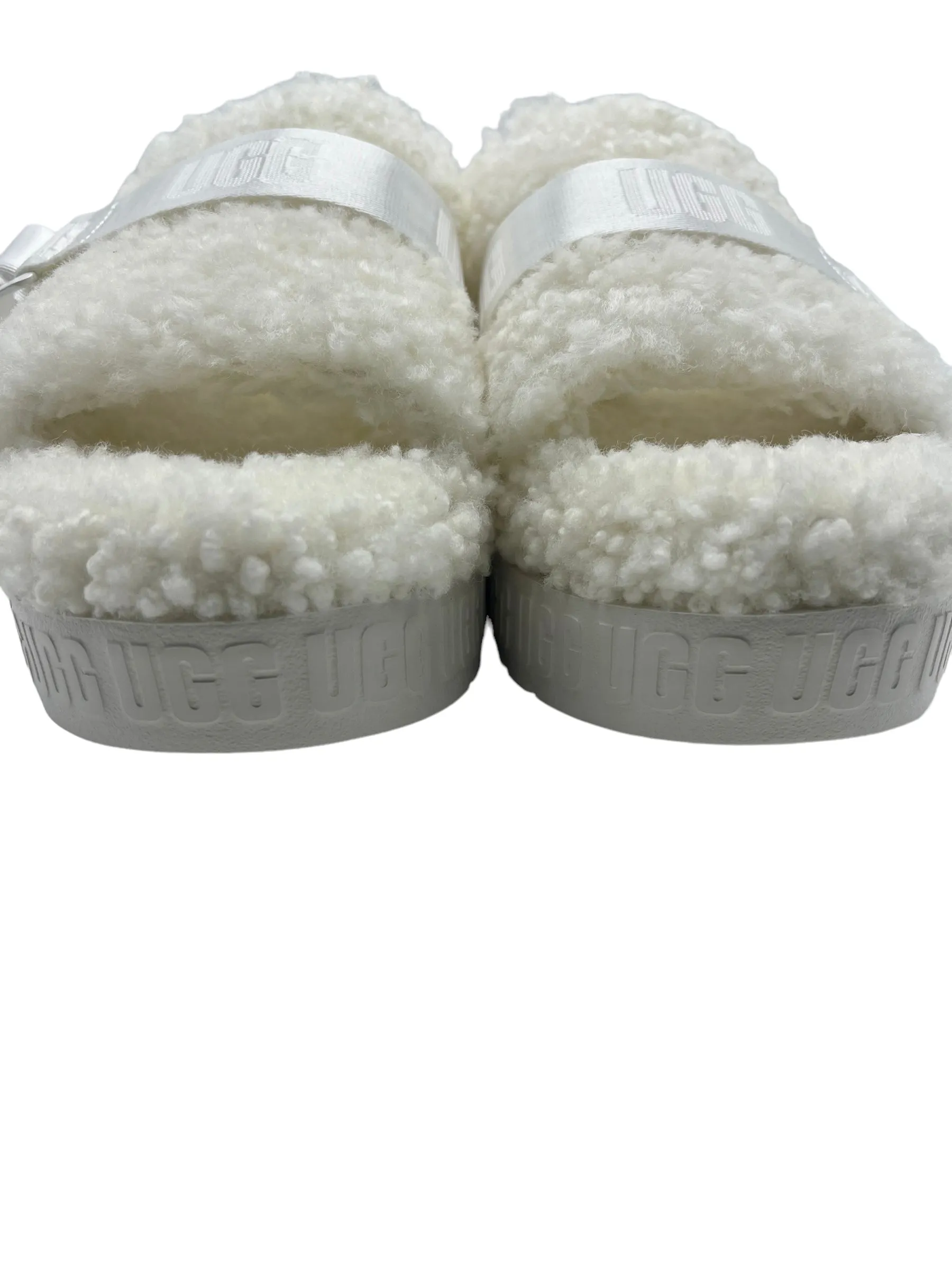 UGG Cream Shearling Fluffita Size 9 Slides