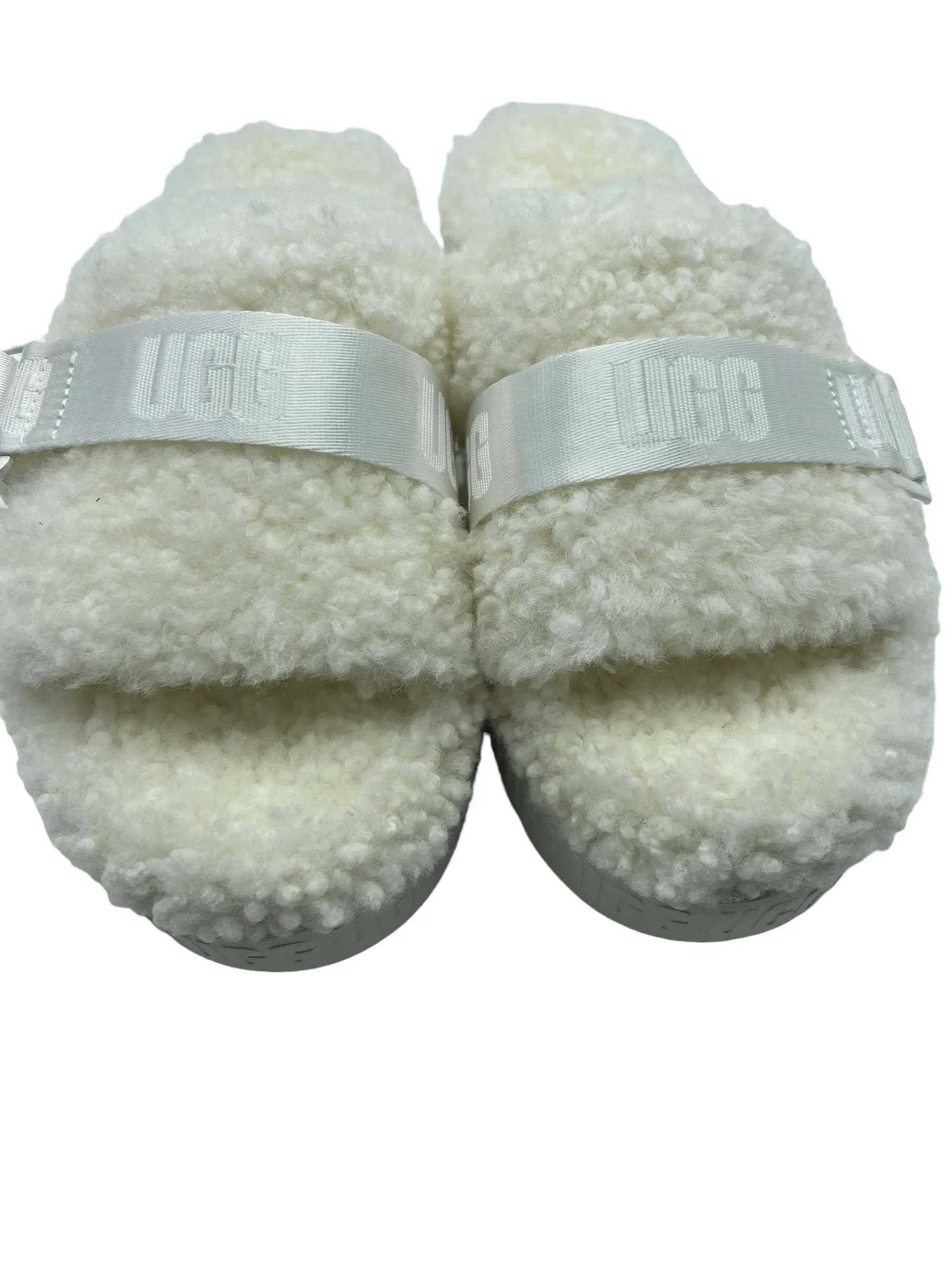 UGG Cream Shearling Fluffita Size 9 Slides