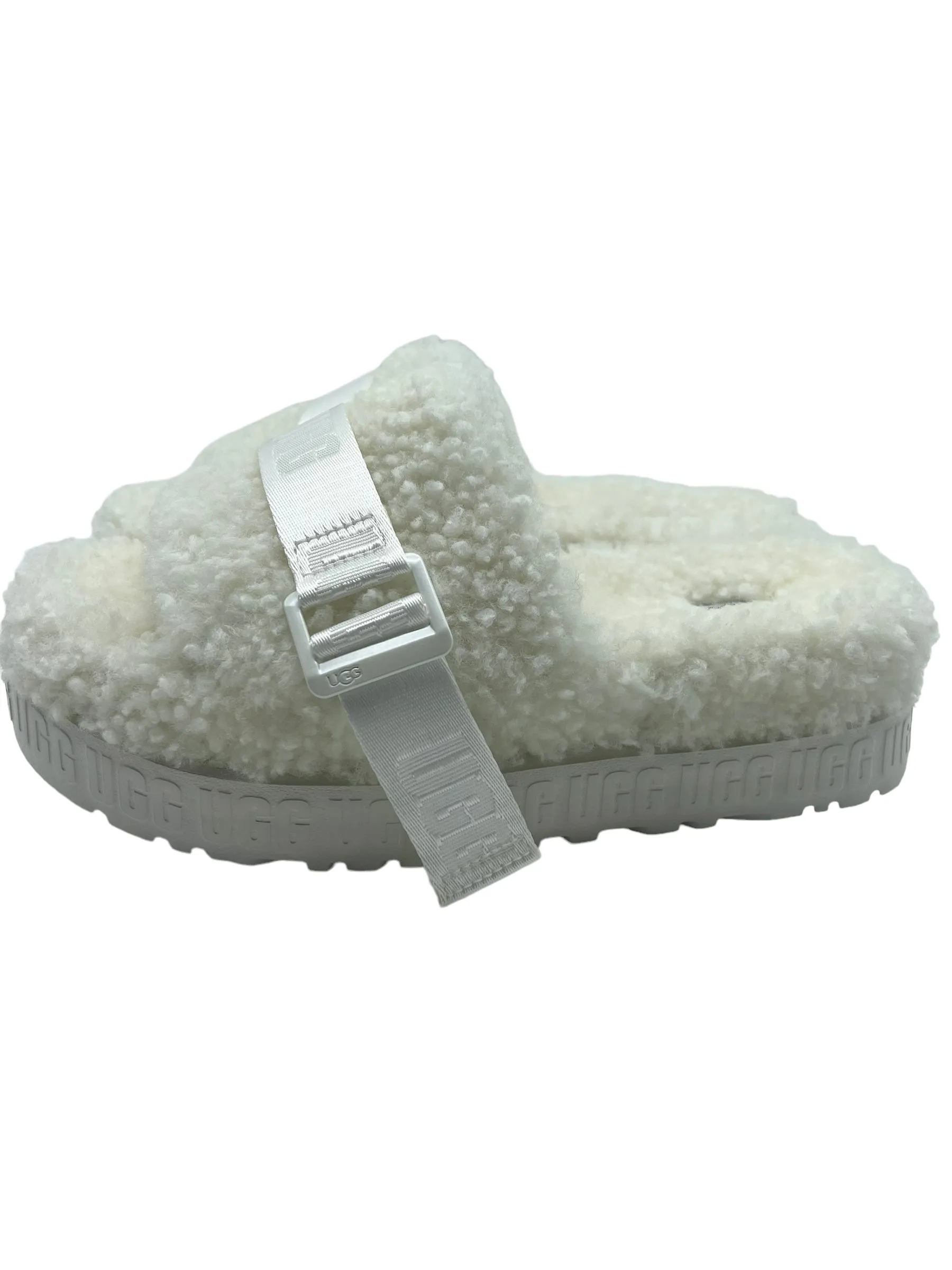 UGG Cream Shearling Fluffita Size 9 Slides