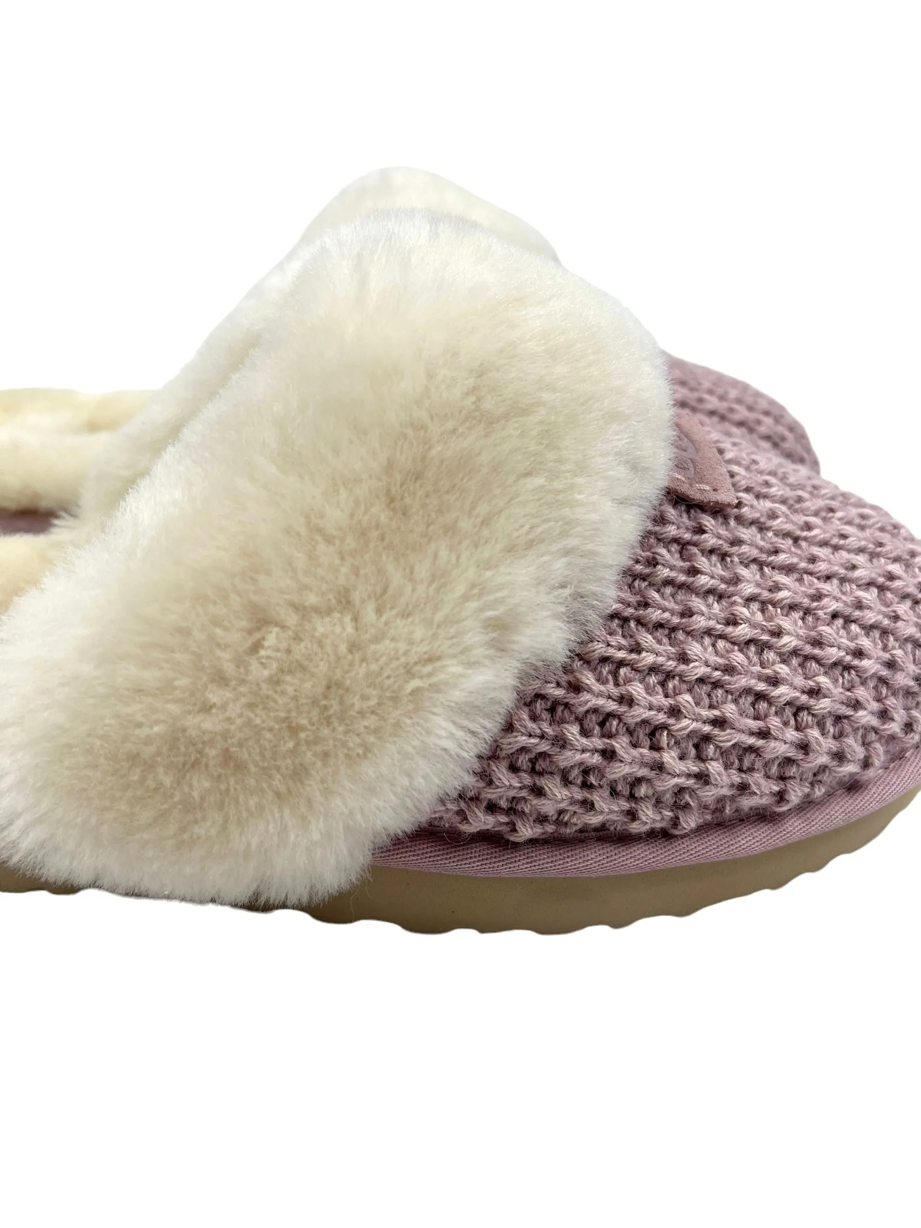 Ugg Size 11 Pink Cozy Knit Slippers