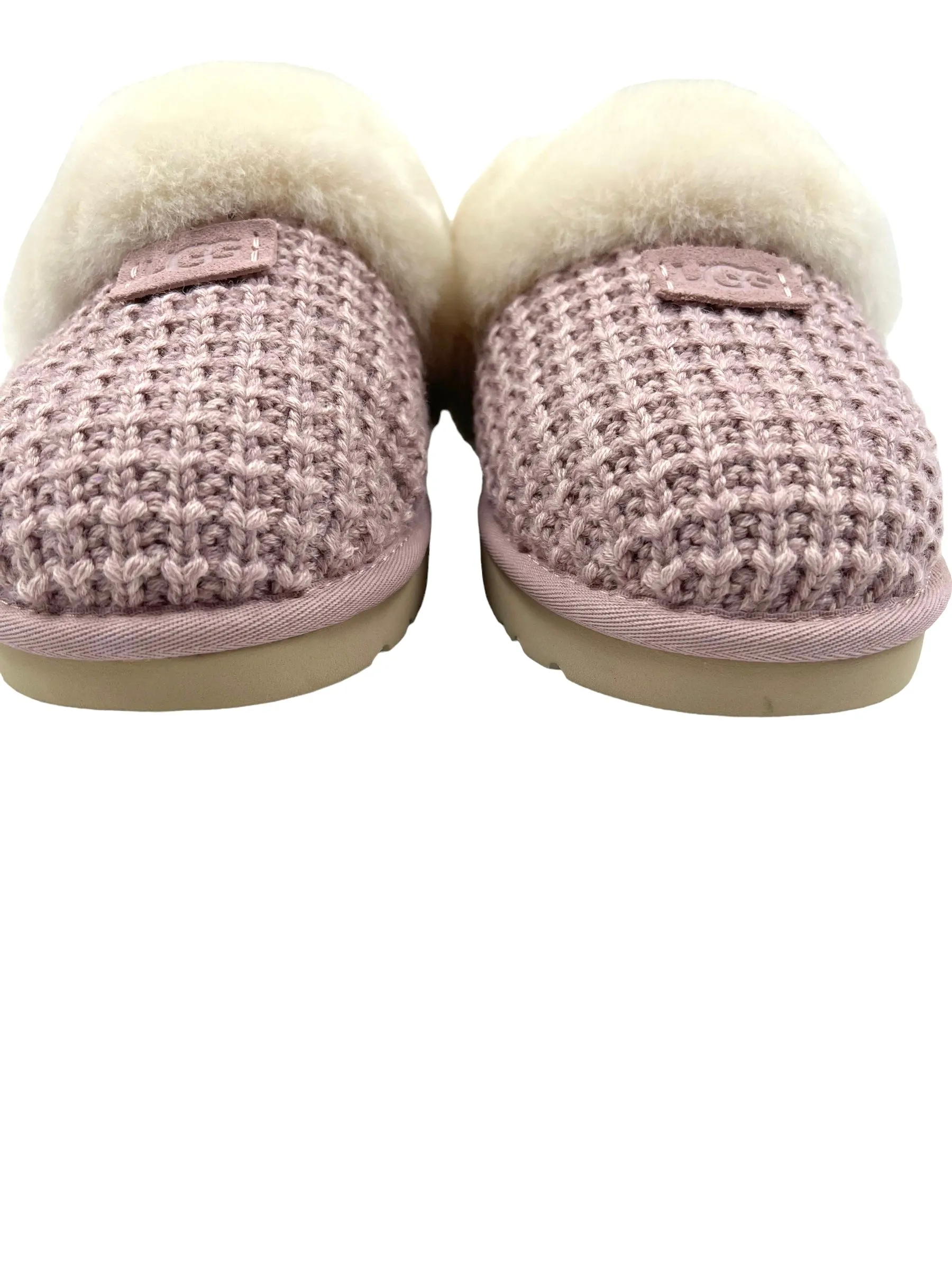 Ugg Size 11 Pink Cozy Knit Slippers