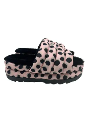 Ugg Size 9 Pink Cheetah Print Maxi Slides